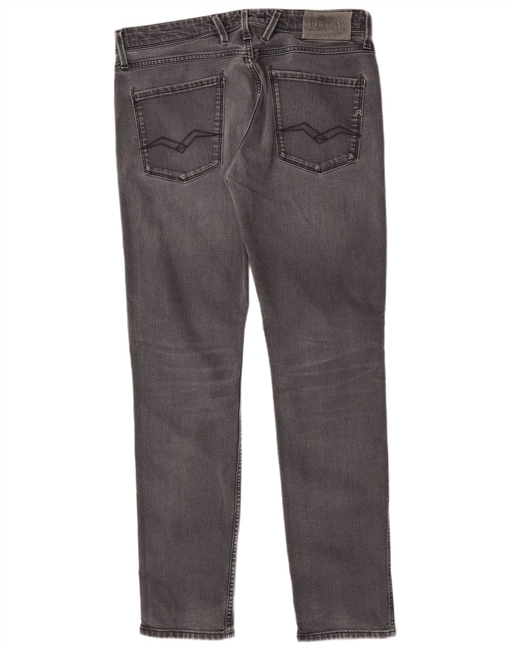 Replay Jean Slim Femme W33 L32 Gris Coton