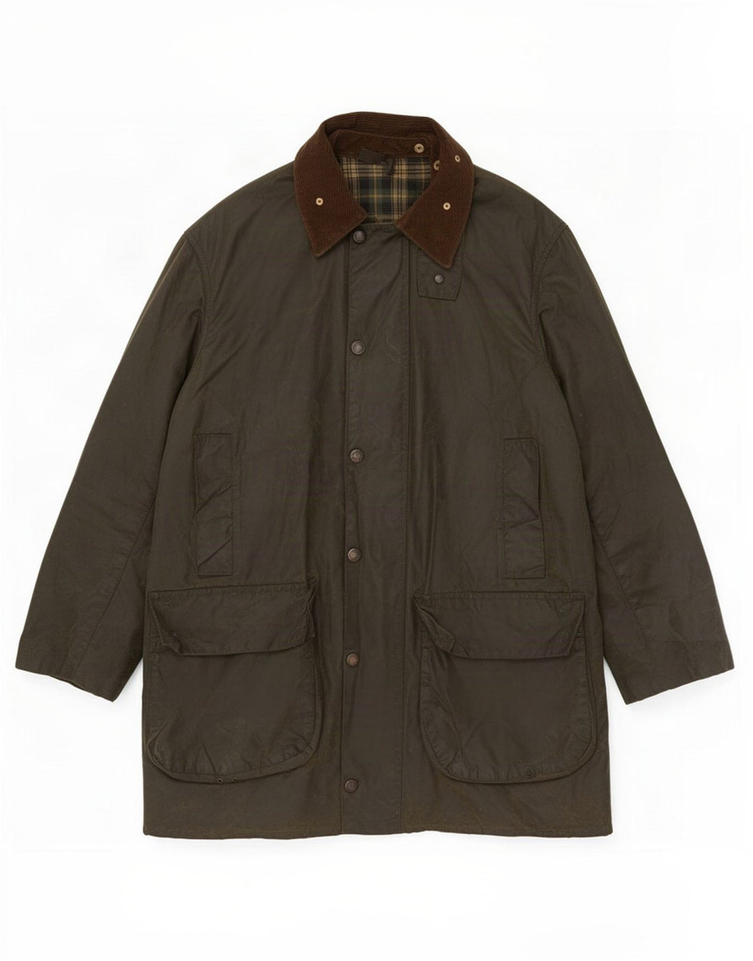 Barbour Veste en coton ciré pour homme UK 40 Large Kaki