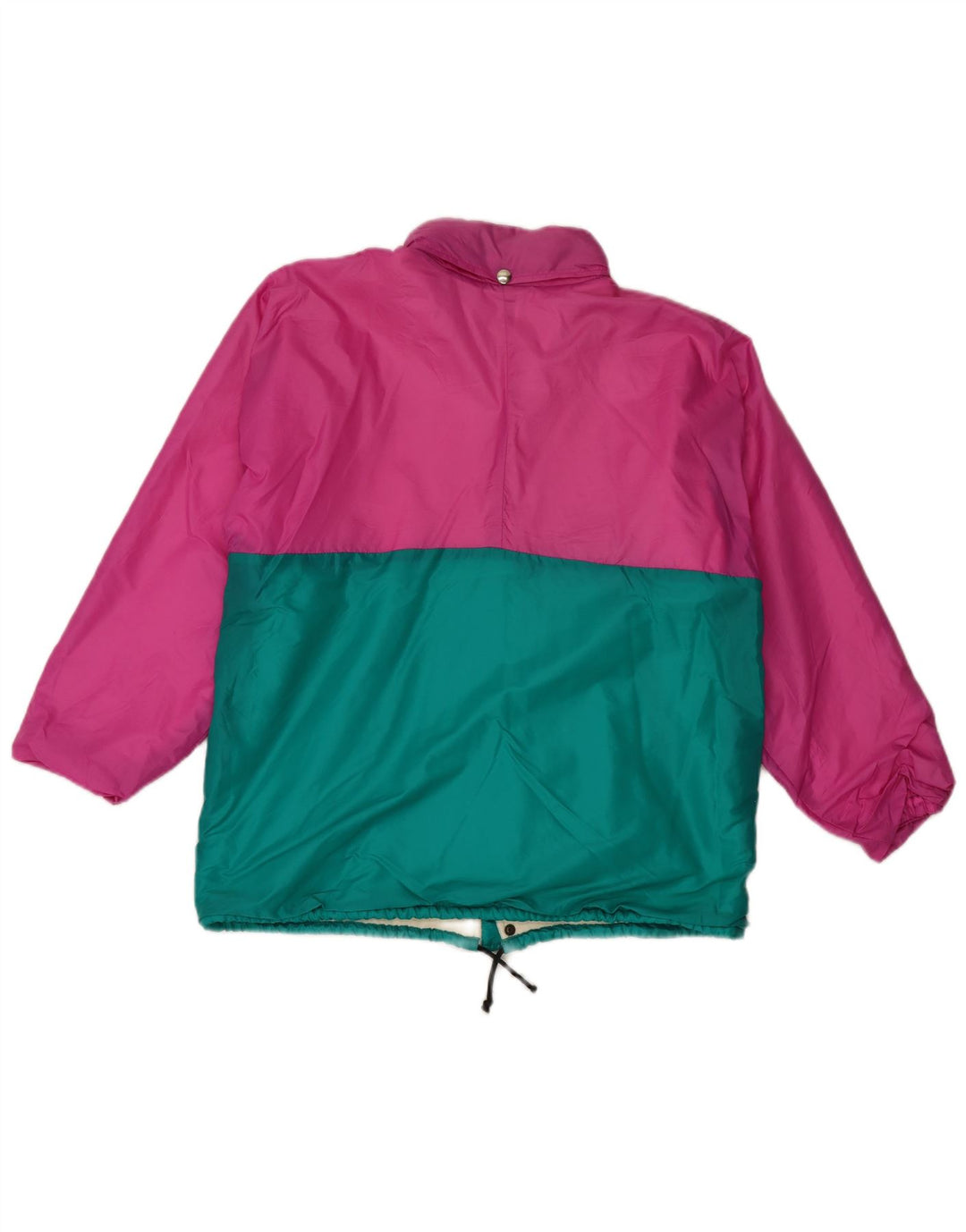 Veste de pluie vintage pour hommes UK 38 Polyester colorblock rose moyen