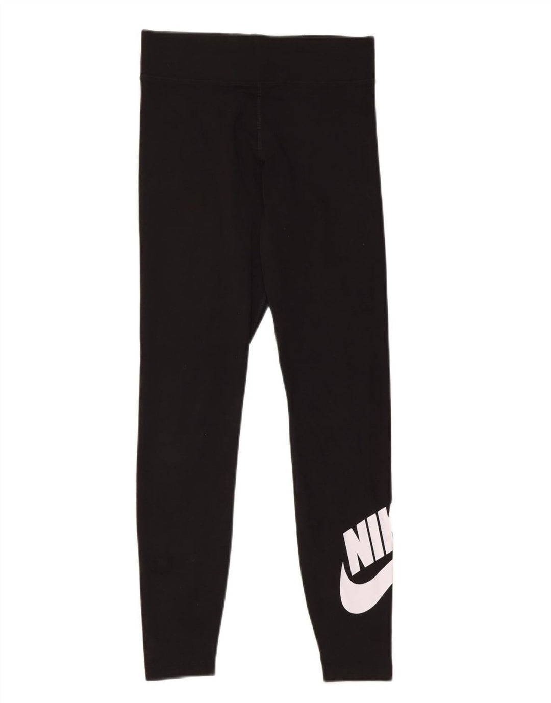 NIKE Leggings graphiques pour femmes UK 8 petit coton noir