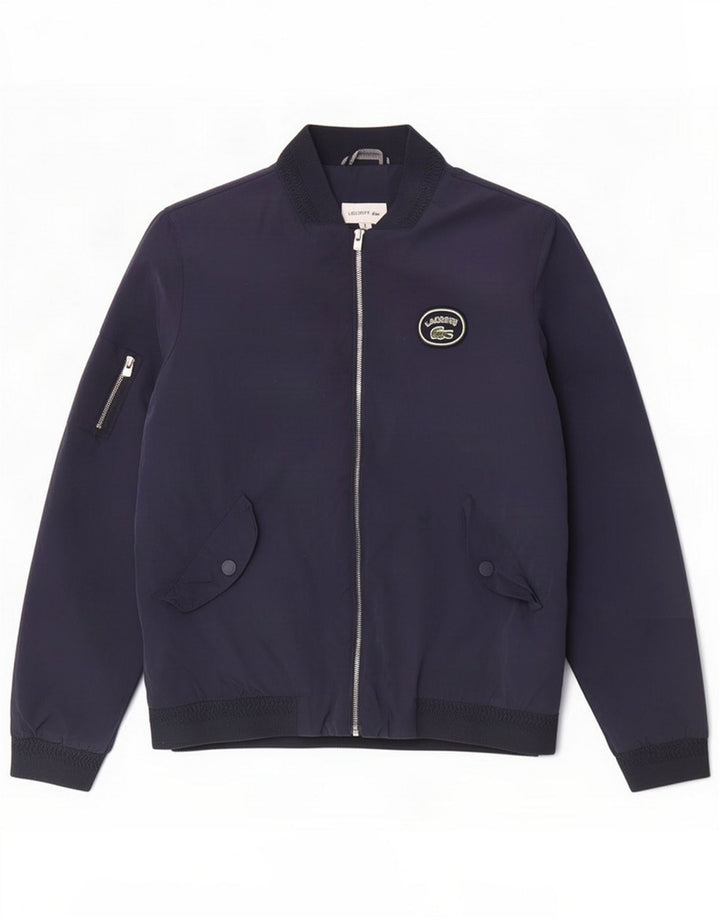 Blouson Bomber Lacoste Garçon 11-12 ans Bleu Marine Polyamide