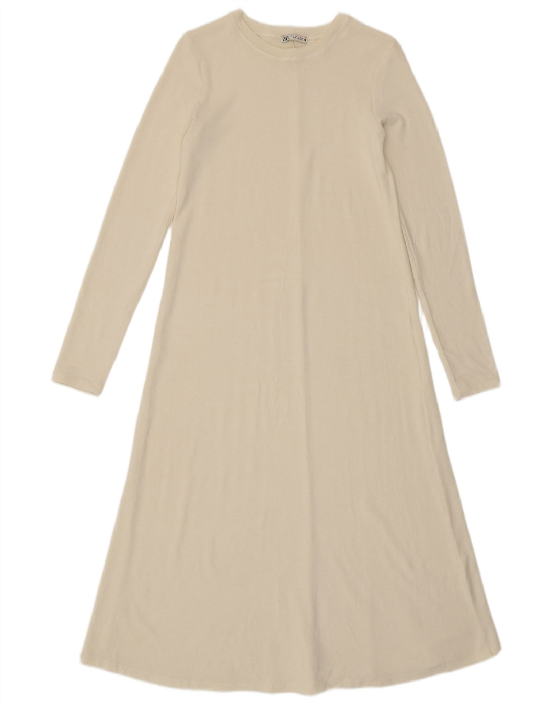 Zara Robe Maxi Pull Femme UK 10 Petit Blanc