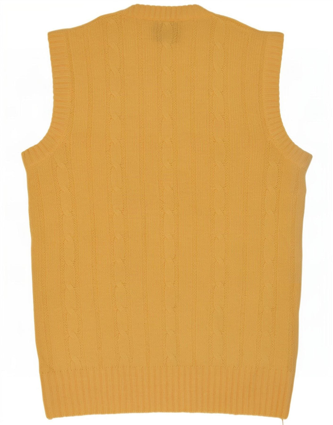 Shetland Gilet Homme Débardeur XL Jaune Laine