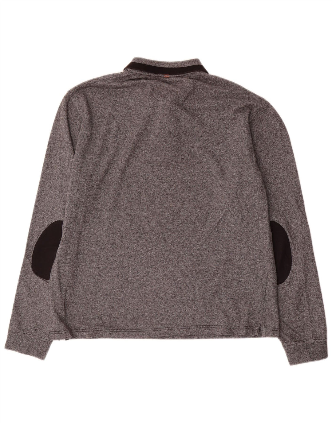 Sun68 Polo à manches longues pour homme XL en coton gris