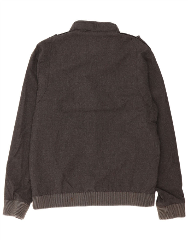 QUIKSILVER Veste Bomber Militaire Homme UK 36 Petit Gris Polyester