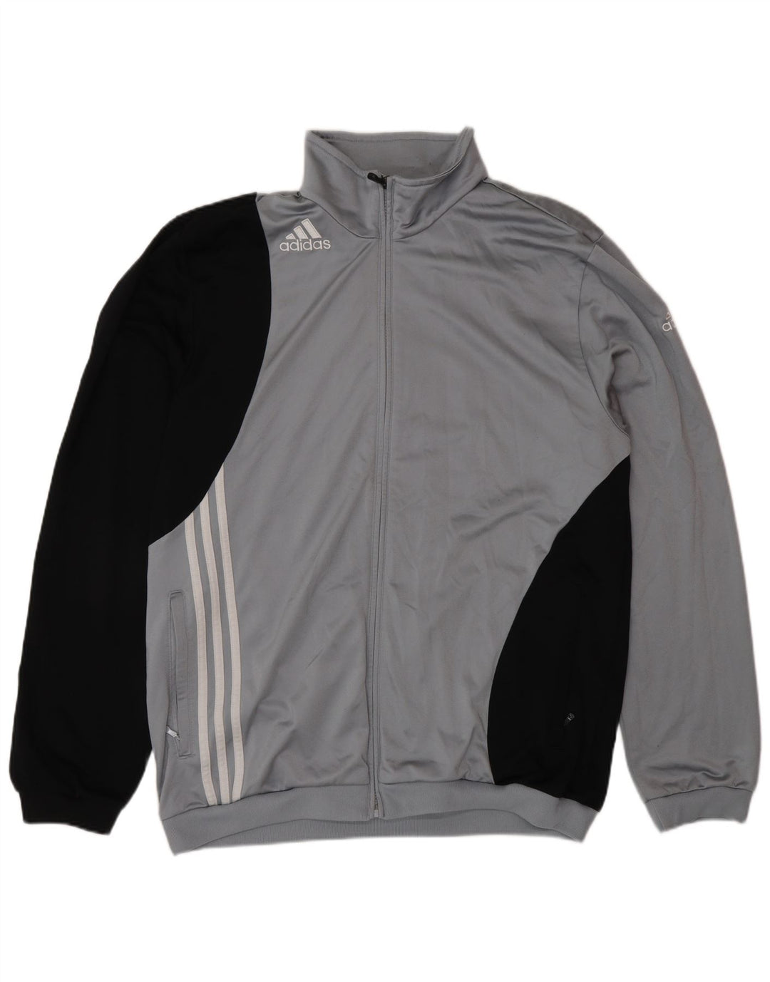 ADIDAS Veste de survêtement pour homme UK 46/48 XL Gris Polyester