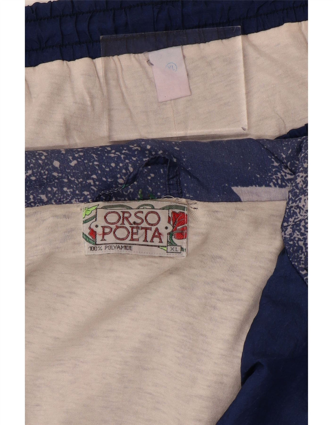 ORSO POETA Survêtement Complet Homme XL Bleu Marine Géométrique Polyamide