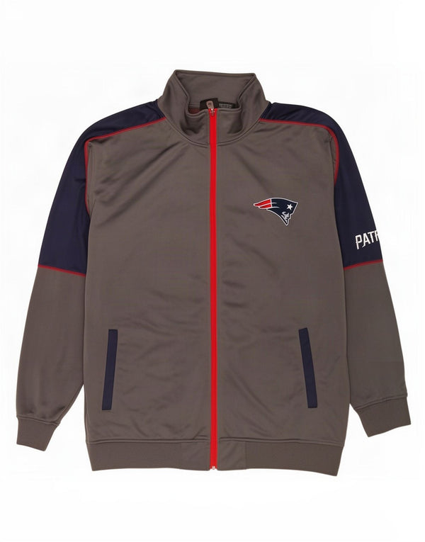 NFL New England Patriots Veste de survêtement pour homme 2XL Gris Colorblock