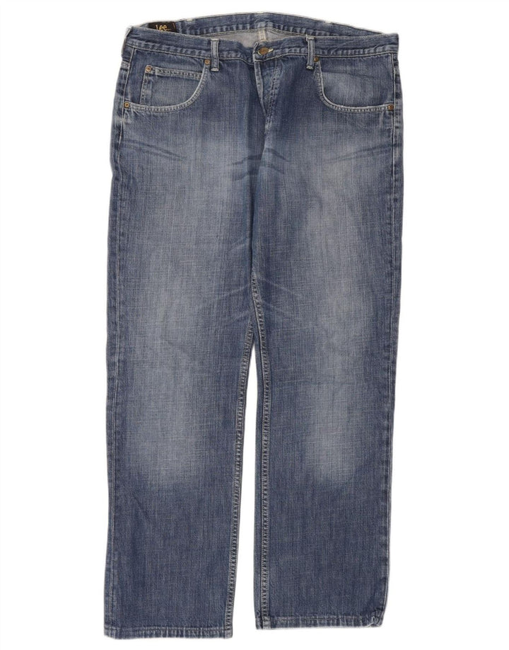 Lee Jean Droit Freeburn Homme W40 L32 Bleu Coton
