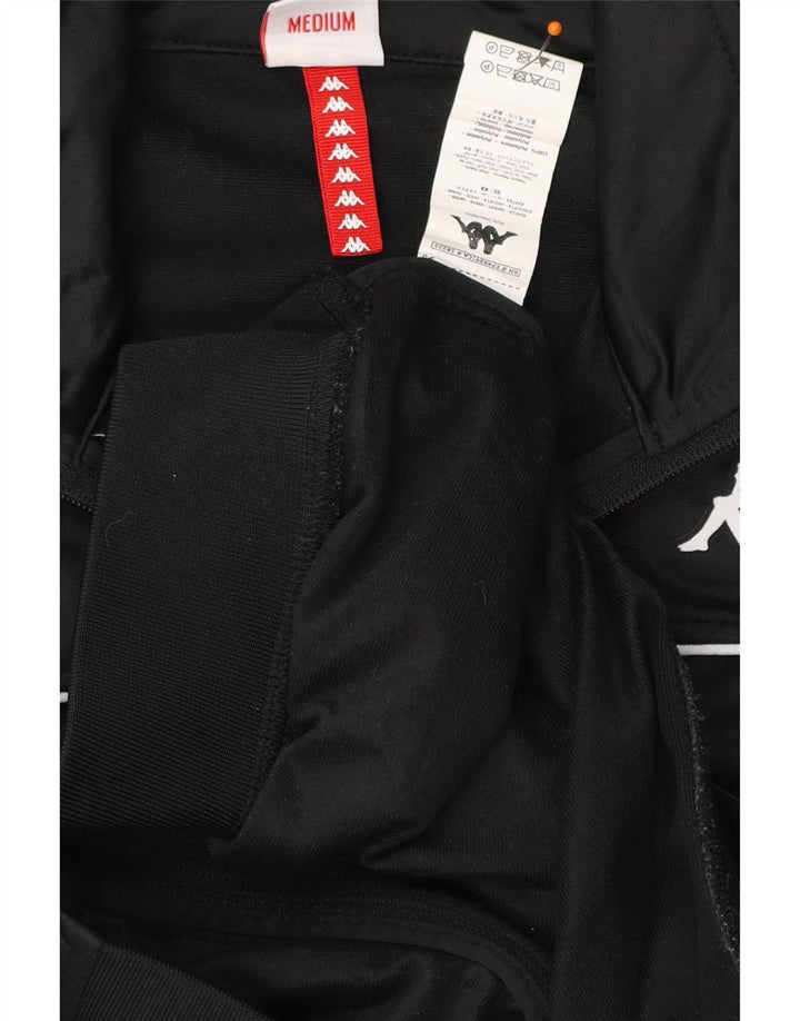 KAPPA Veste de survêtement graphique pour femme UK 14 Medium Black Colourblock
