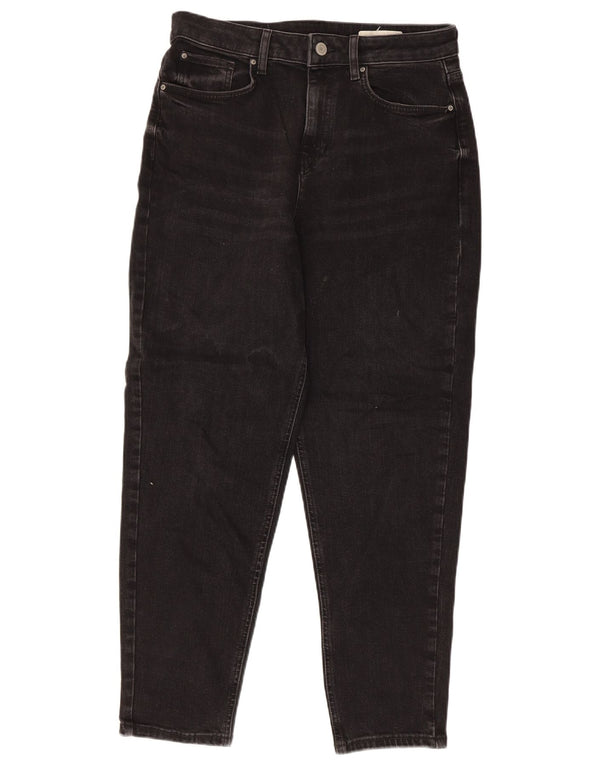 Marks & Spencer Jean Mom Tapered pour femme UK 12 Medium W30 L27 Noir