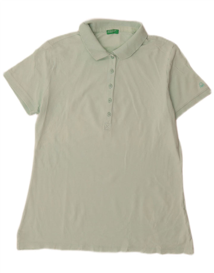 Benetton Polo Femme UK 14 Vert Moyen