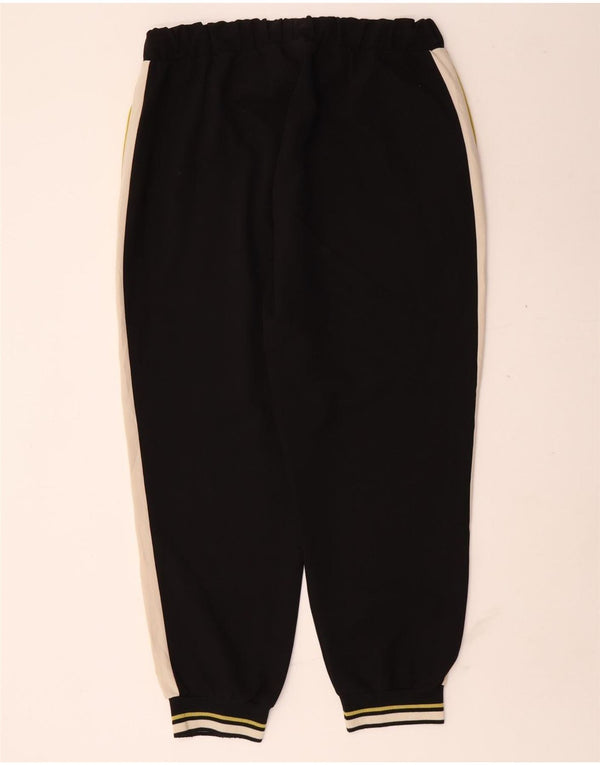 Zara Pantalon de survêtement pour femme Joggers UK 18 XL Noir Colourblock