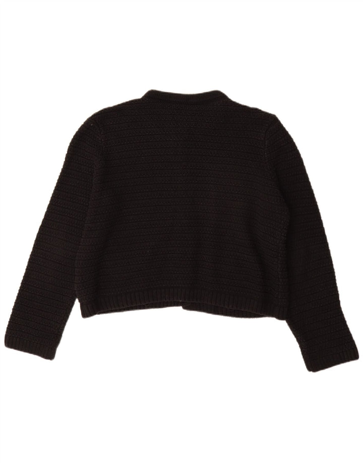 Marks & Spencer Cardigan pour femme en coton noir moyen UK 14
