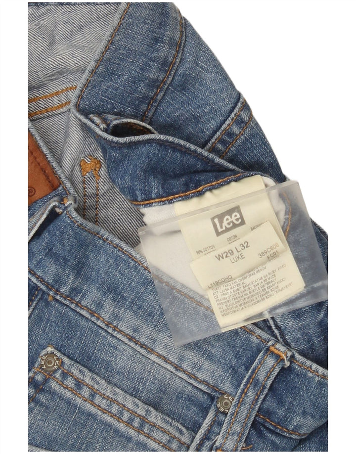Lee Jean slim Luke en détresse pour femme W29 L32 en coton bleu