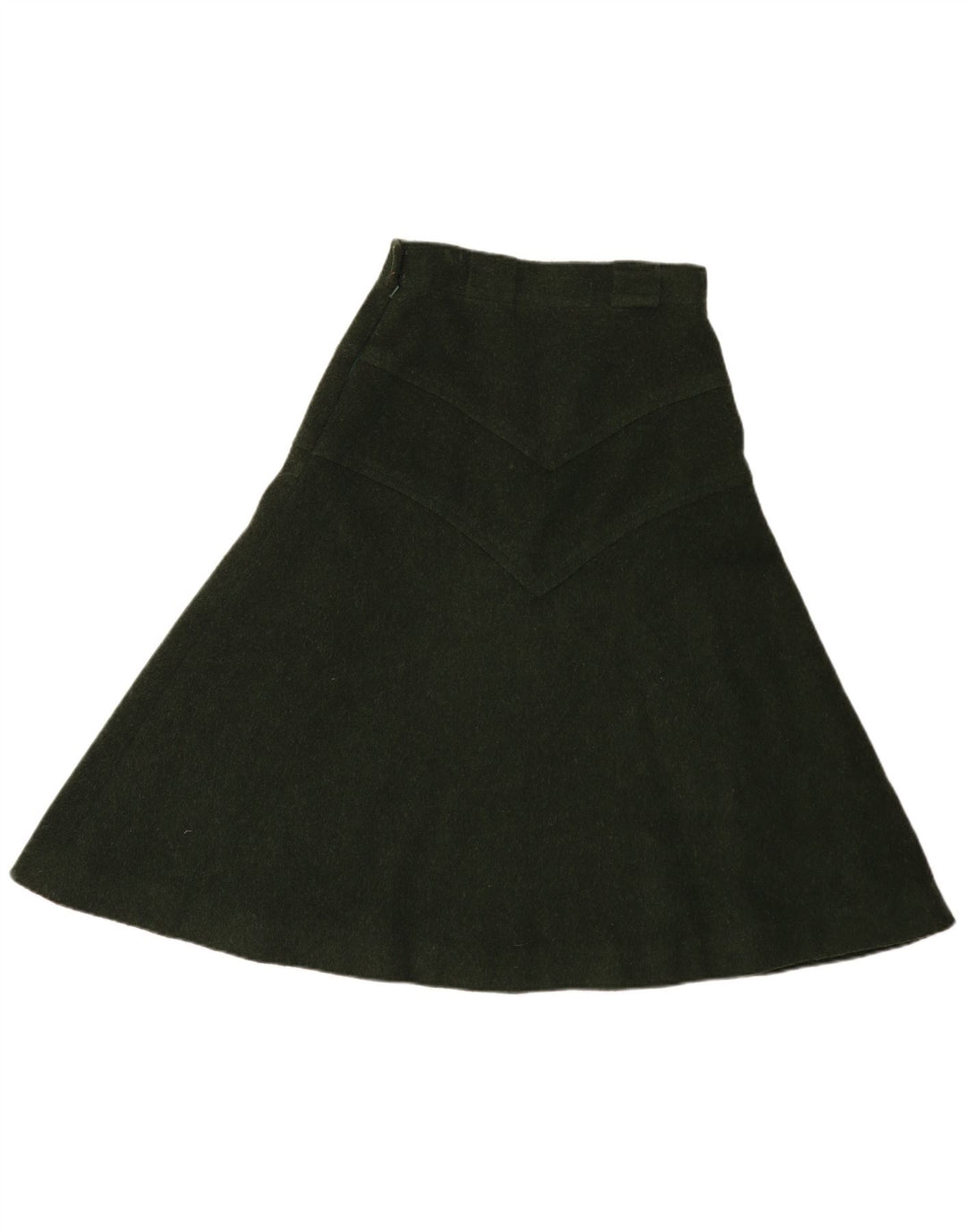 vintage Femme Jupe A-Line IT 44 Moyen W28 Vert