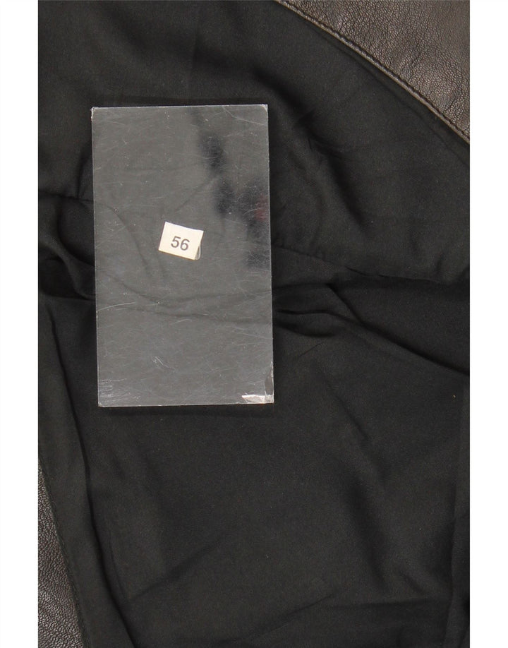 VINTAGE Gilet en Cuir Homme IT 56 XL Marron