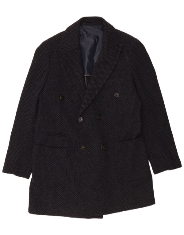 Sirmoney Veste Blazer Croisée Homme IT 52 XL Laine Tachée Bleu Marine