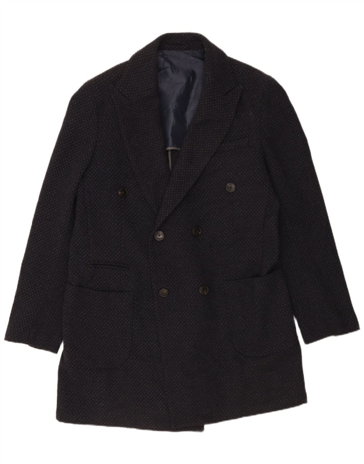 Sirmoney Veste Blazer Croisée Homme IT 52 XL Laine Tachée Bleu Marine