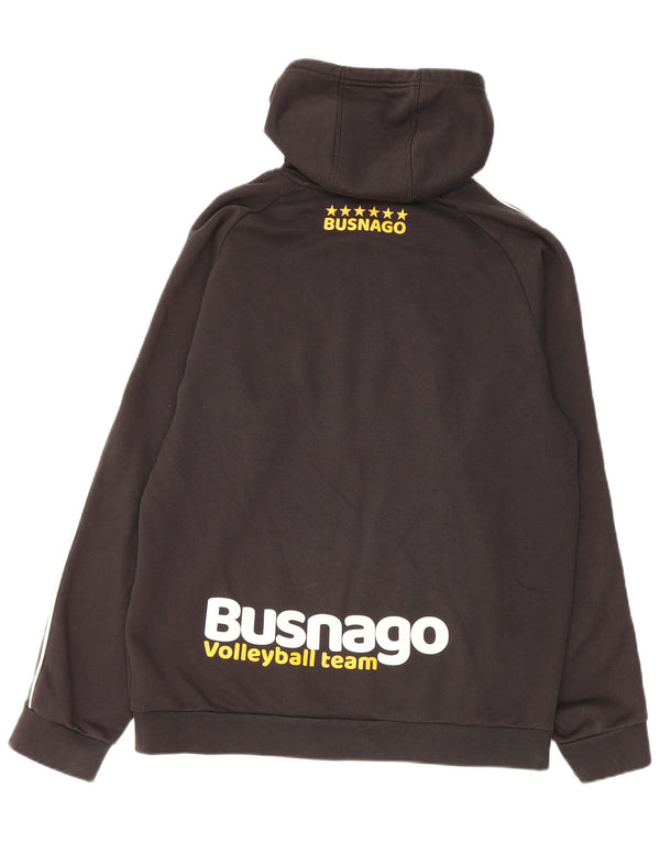 Adidas Pull à capuche graphique pour homme Grand coton noir