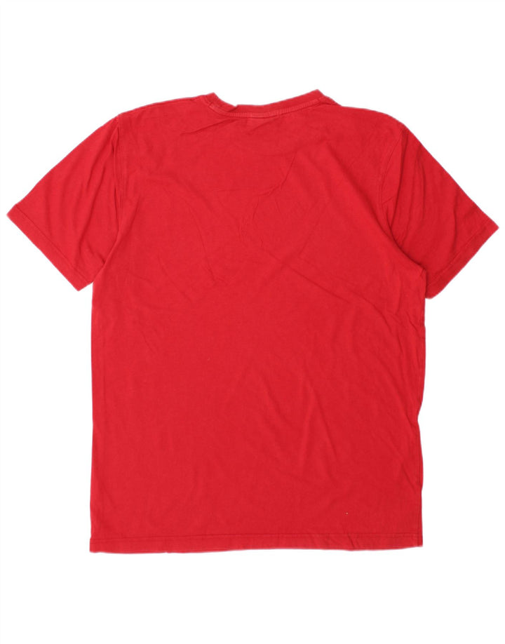 RUSSELL ATHLETIC T-Shirt Graphique Homme Rouge Moyen Coton