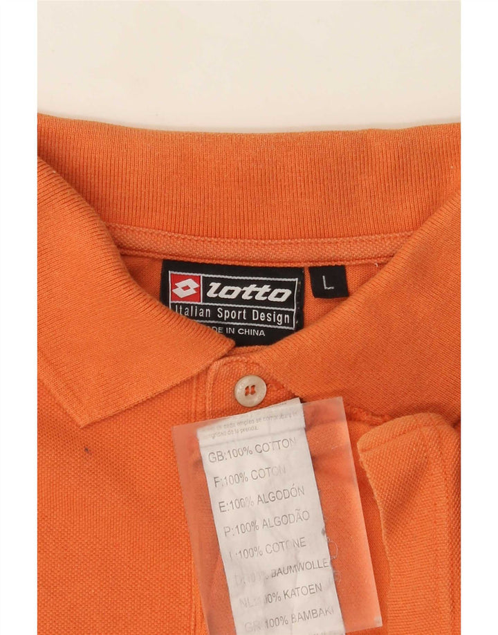 Lotto Polo Homme Grand Orange Coton