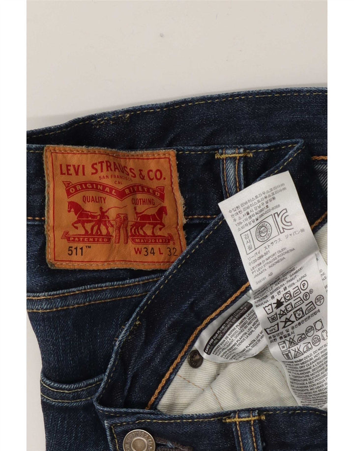 Levi's Jean Slim 511 Homme Bleu W34 L32 Coton