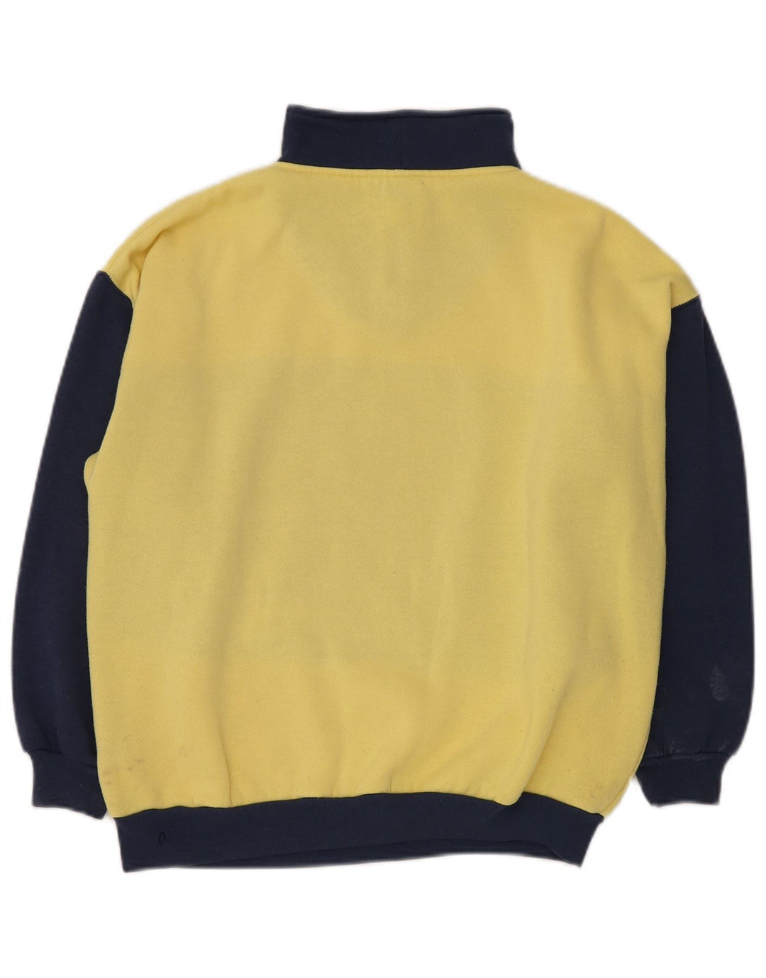 DASH Sweat-shirt graphique à col boutonné pour homme Jaune moyen Colourblock