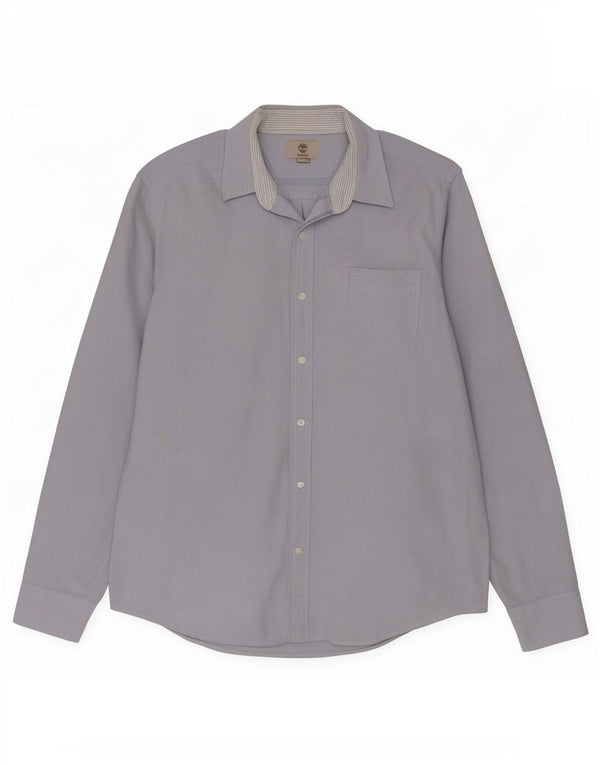 Timberland Chemise Regular Fit Homme Bleu Moyen Coton