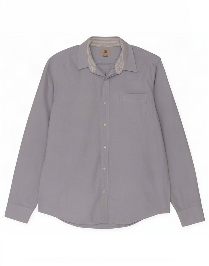 Timberland Chemise Regular Fit Homme Bleu Moyen Coton