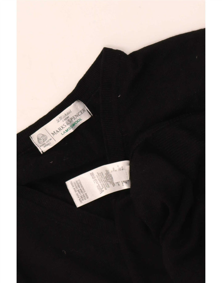 Marks & Spencer Débardeur pour homme en laine vierge noire Taille L
