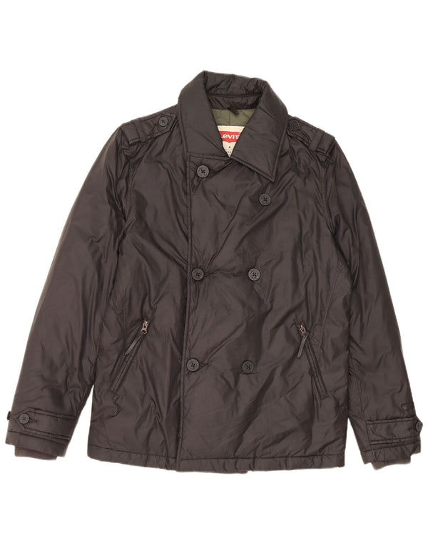 Levi's Veste Militaire Rembourrée Homme UK 38 Nylon Noir Moyen