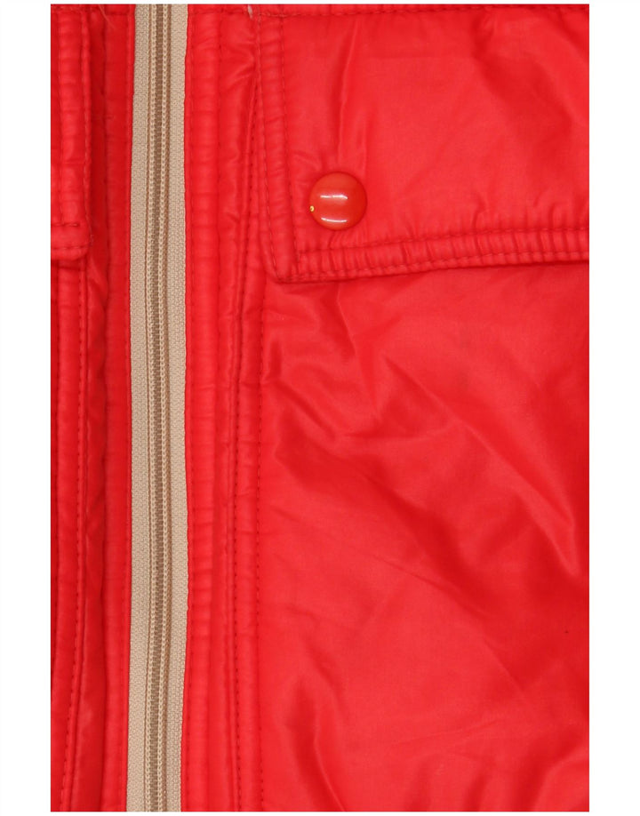 RADICI Veste matelassée à capuche IT 48 Homme Rouge Moyen Polyamide