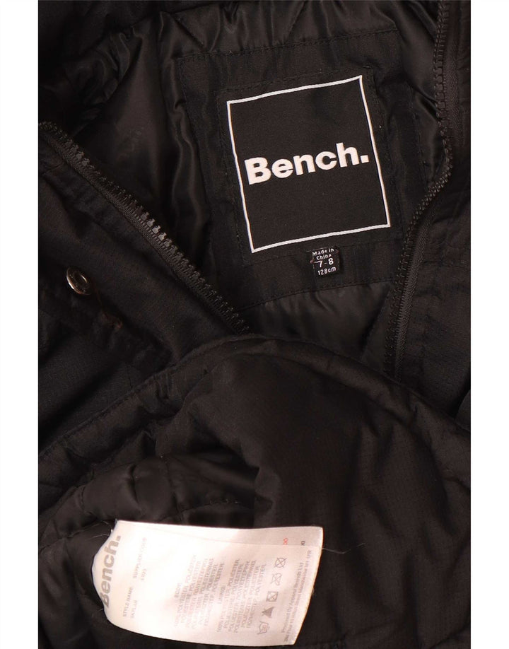 Bench Parka à capuche pour fille 7-8 ans Noir Polyester