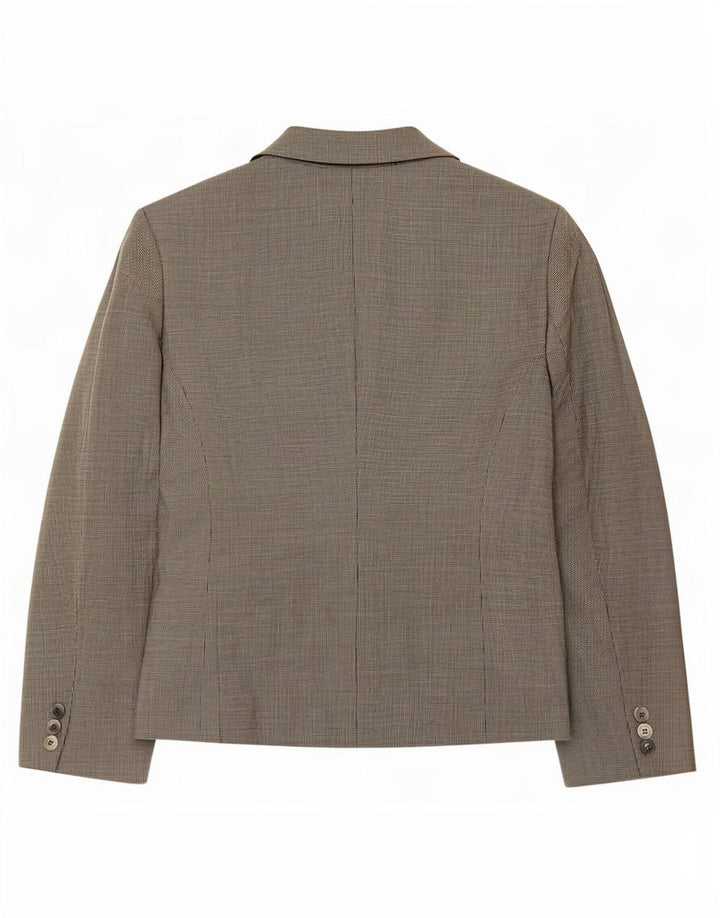 Marks & Spencer Veste blazer à 3 boutons pour femme UK 16 Grand pied-de-poule gris