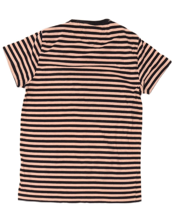 Tommy Hilfiger Robe t-shirt coupe slim pour femme UK 10 Petit rose rayé