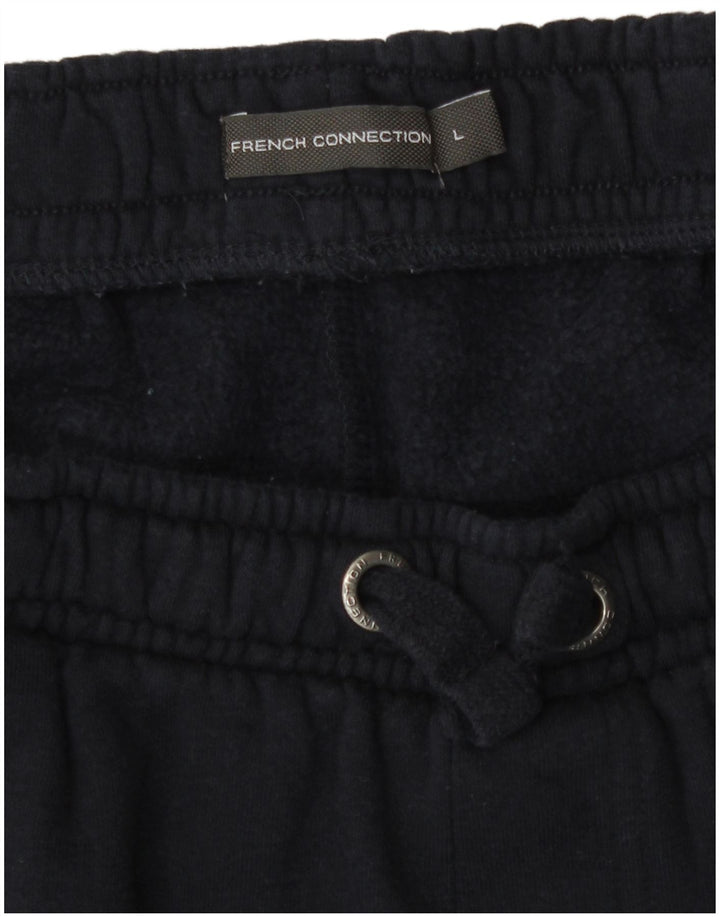 French Connection Short de Sport Homme Bleu Marine Large en Coton