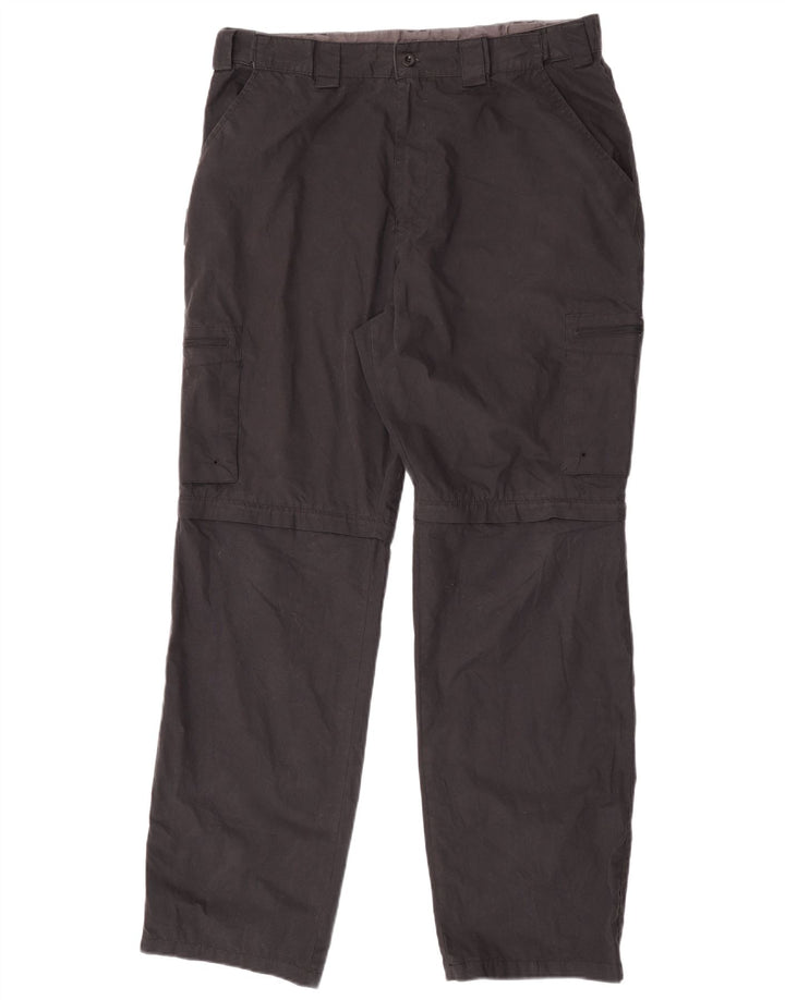 Mountain Warehouse Pantalon Cargo Droit Homme W36 L31 Noir Polyester
