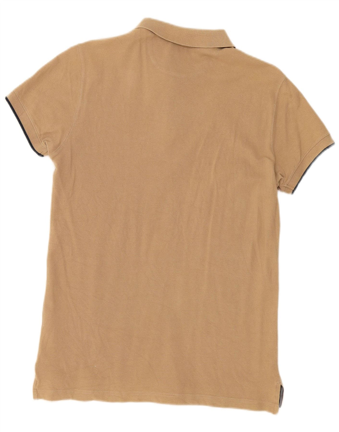 Massimo Dutti Polo Slim Fit Homme Coton Beige Moyen