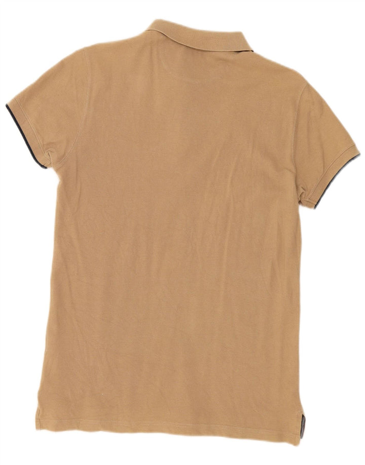 Massimo Dutti Polo Slim Fit Homme Coton Beige Moyen