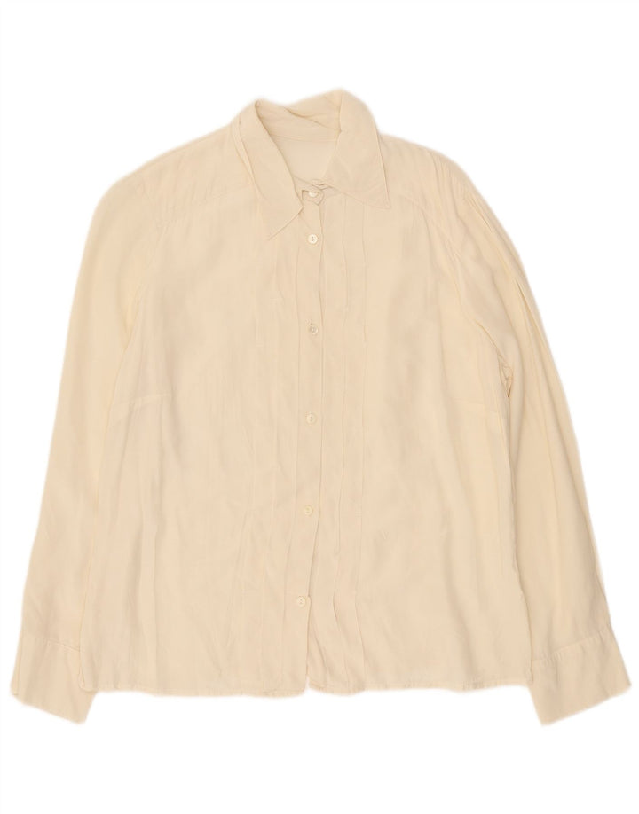 Chemise formelle femme vintage UK 16 Large Off White