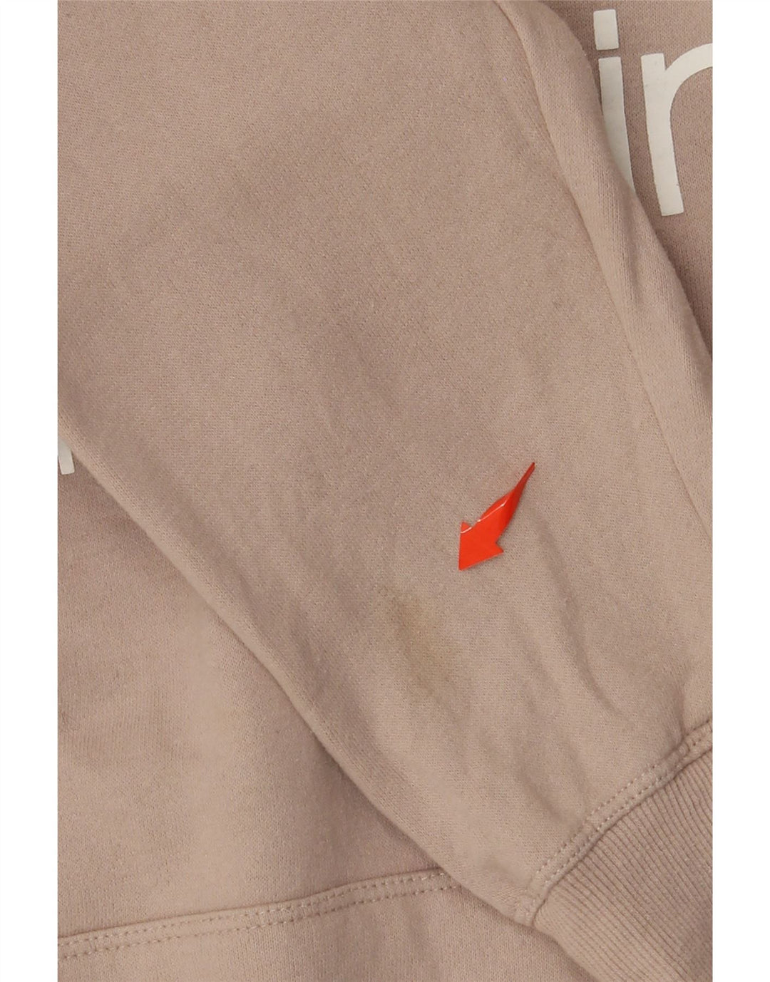 CALVIN KLEIN Pull à capuche coupe ample Performance pour femme UK 14 Beige moyen