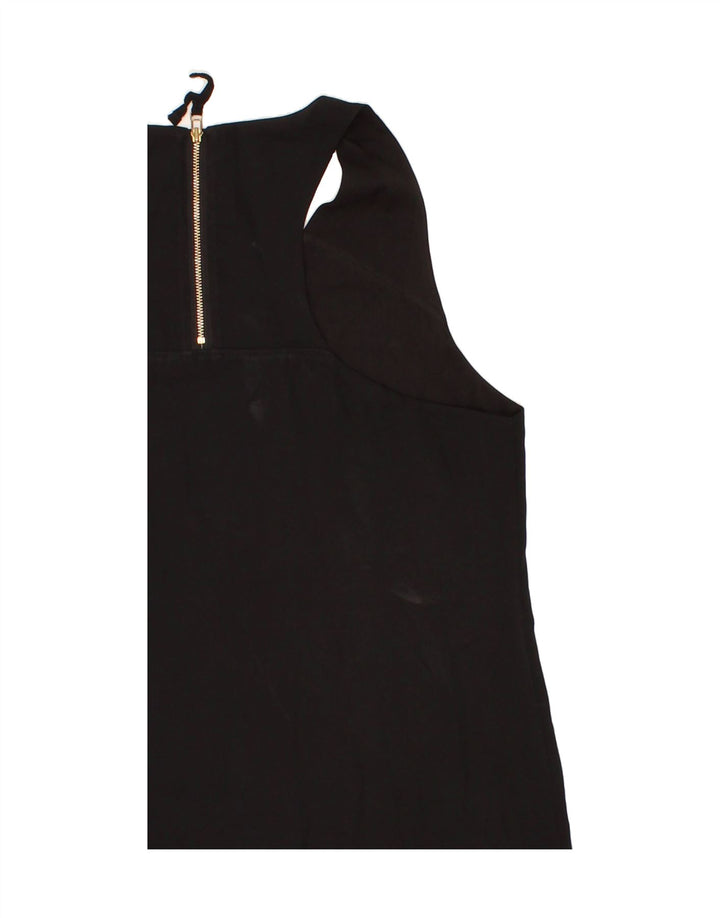 BANANA REPUBLIC Womens Sleeveless Blouse Top UK 12 Medium Black Vintage Banana Republic and Second-Hand Banana Republic from Messina Hembry 
