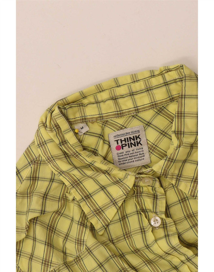 Think Pink Chemise Femme UK 14 Medium Yellow Check
