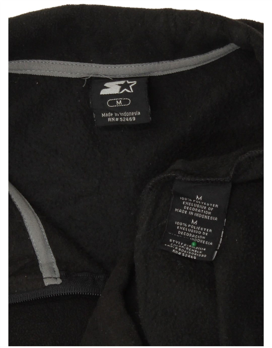 Veste polaire Starter pour homme UK 38 Medium Noir Polyester