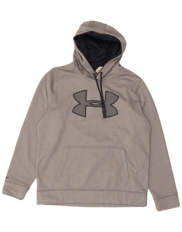 UNDER ARMOUR Pull à capuche graphique pour homme Large Gris Polyester