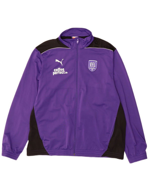 PUMA Veste de survêtement graphique pour homme 3XL Violet Colorblock Polyester
