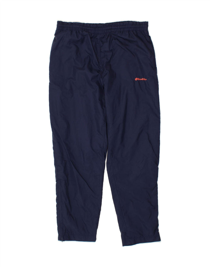 LOTTO Womens Tracksuit Trousers UK 12 Medium  Navy Blue Nylon Vintage Lotto and Second-Hand Lotto from Messina Hembry 