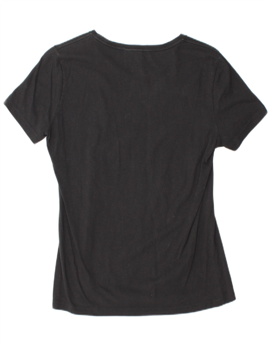 ADIDAS T-shirt graphique pour femme UK 12 Noir moyen