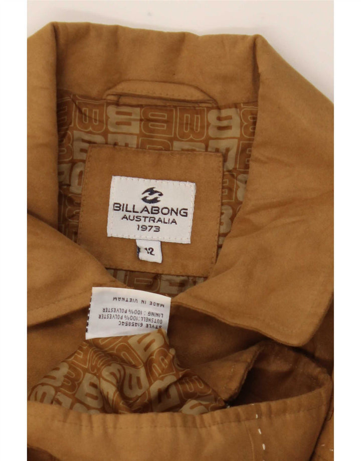Billabong Veste Bomber Femme US 12 Large Beige Polyester